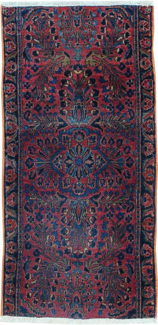 1' 9" x 4' 0" Persian Sarouk Rug image 0