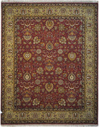 8' 1" x 10' 1" India Agra Rug image 0