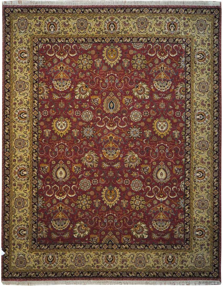 8' 1" x 10' 1" India Agra Rug image 0
