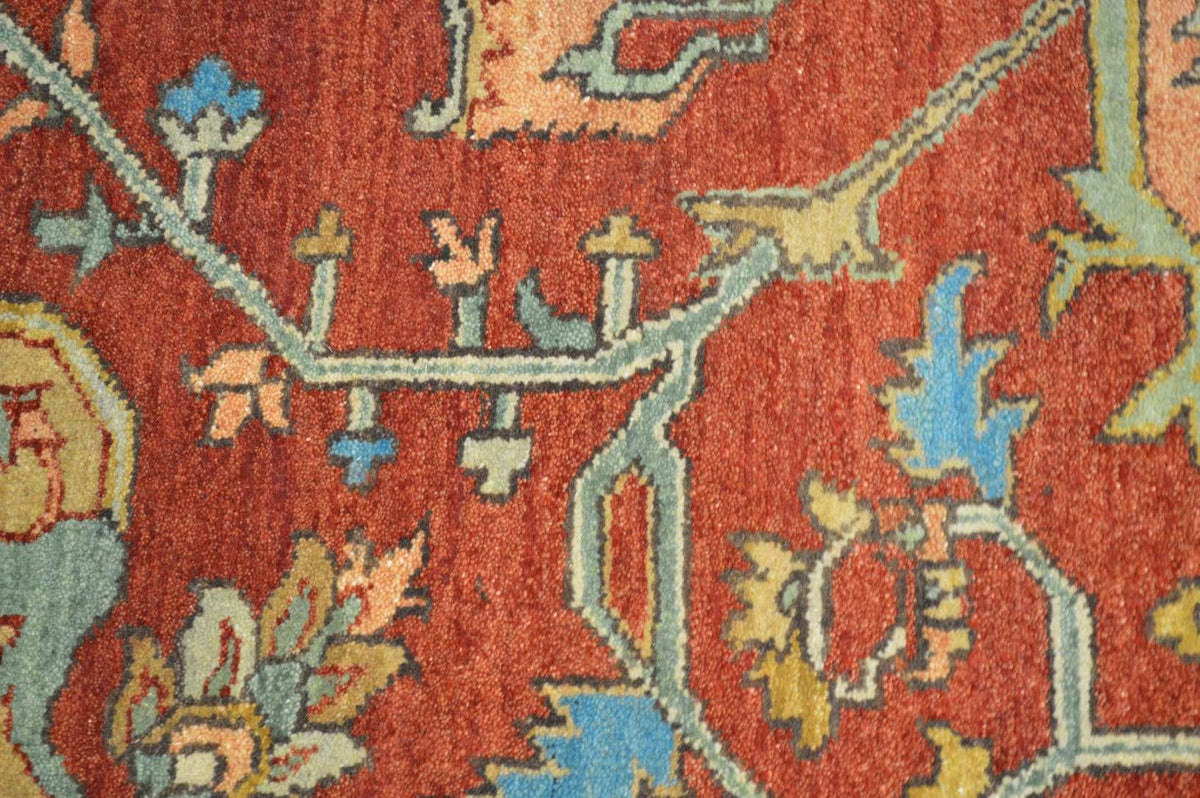 7' 8" x 10' 3" India Serapi Rug image 6