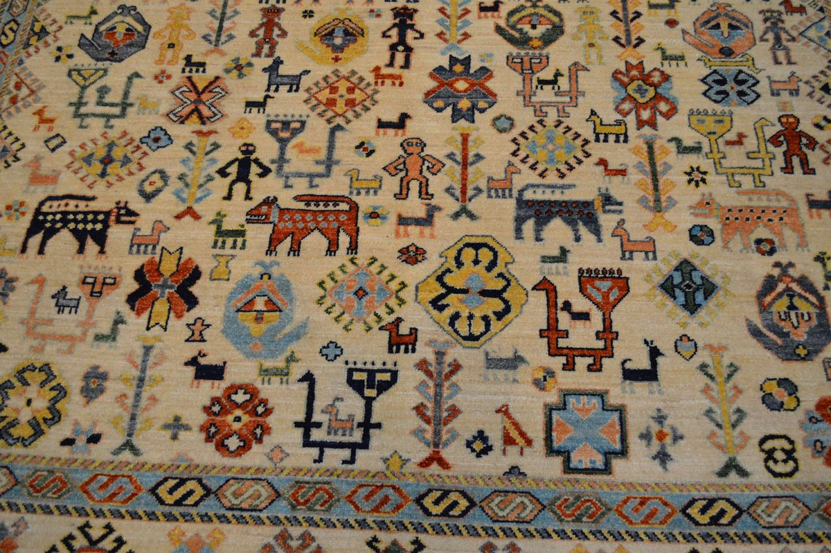 8' 1" x 9' 10" Pakistan Chobi Rug image 2