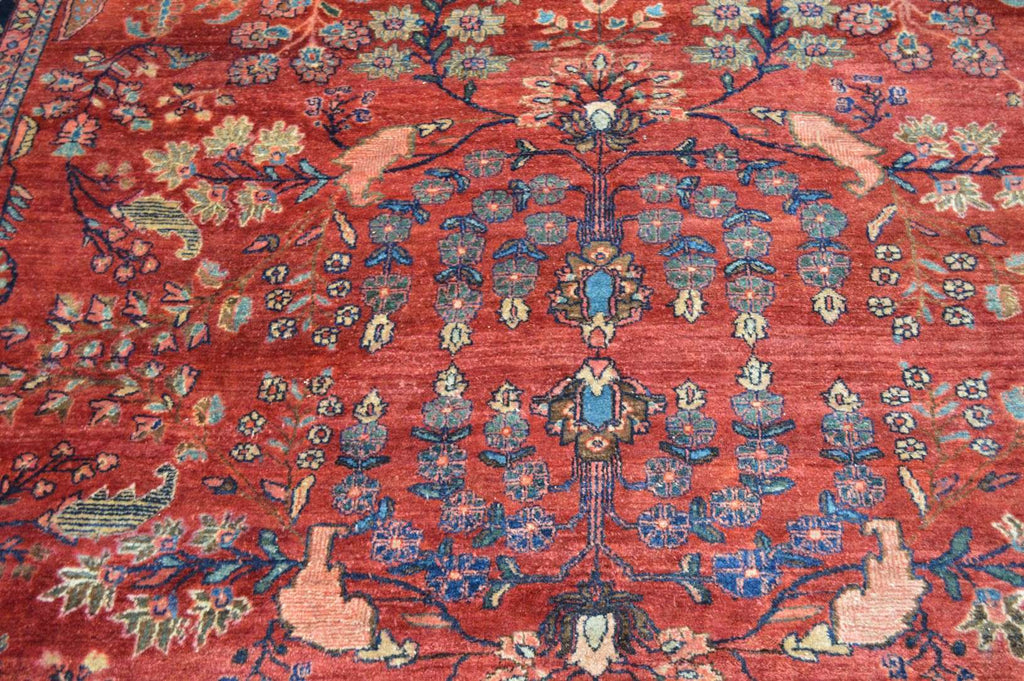 8' 8" x 12' 0" Persian Sarouk Rug image 4