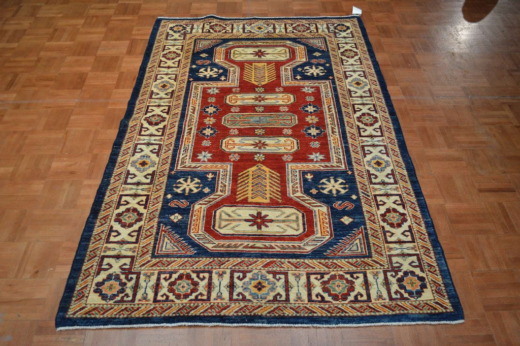 4' 0" x 6' 3" Pakistan Kazak Rug image 1
