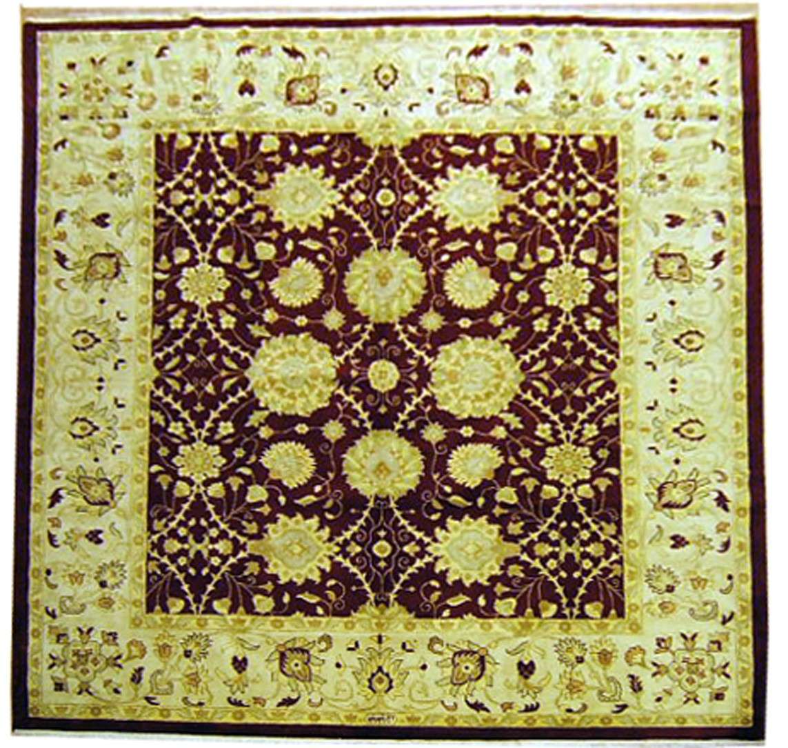 9' 8" x 10' 5" Persian Sultanabad Square Rug image 6
