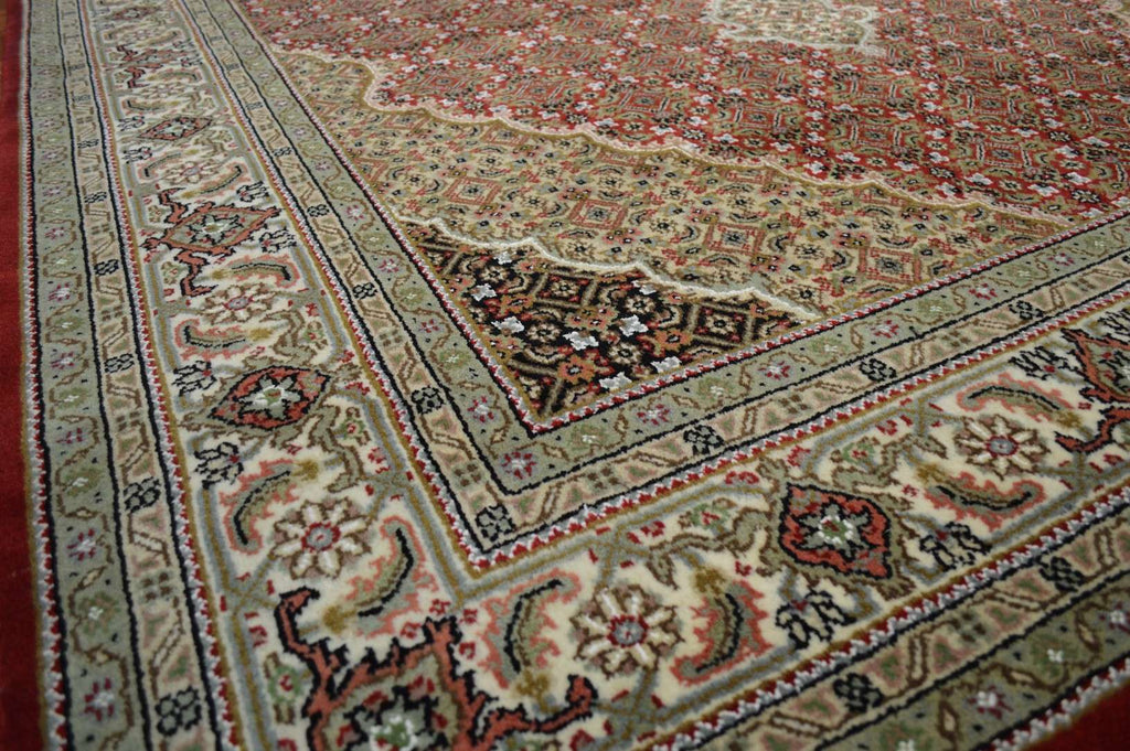 6' 3" x 9' 5" India Tabriz Rug image 6