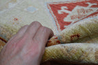 1' 7" x 2' 3" India Oushak Rug image 11
