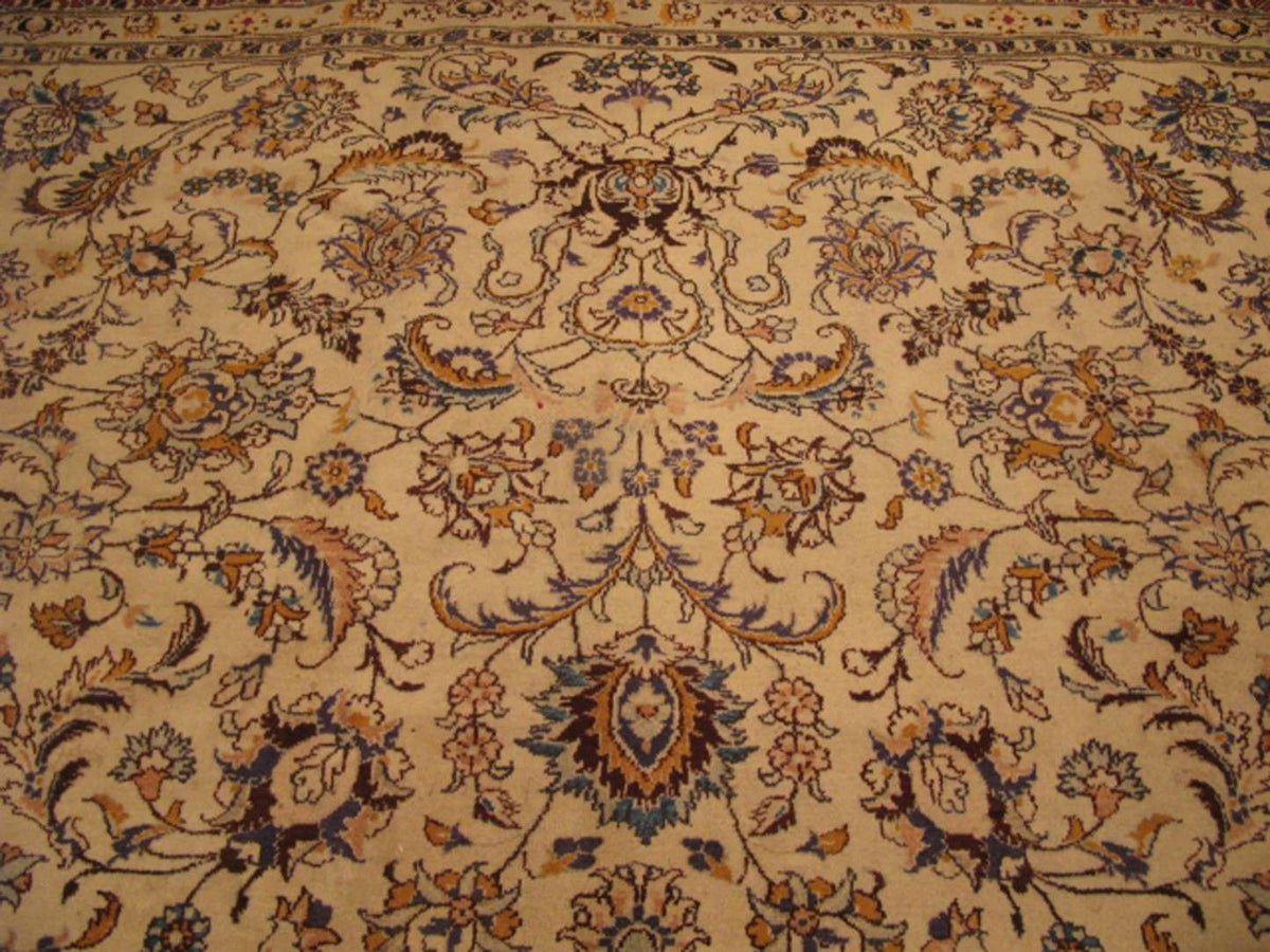 11' 4" x 13' 1" Persian Mashhad Rug image 5