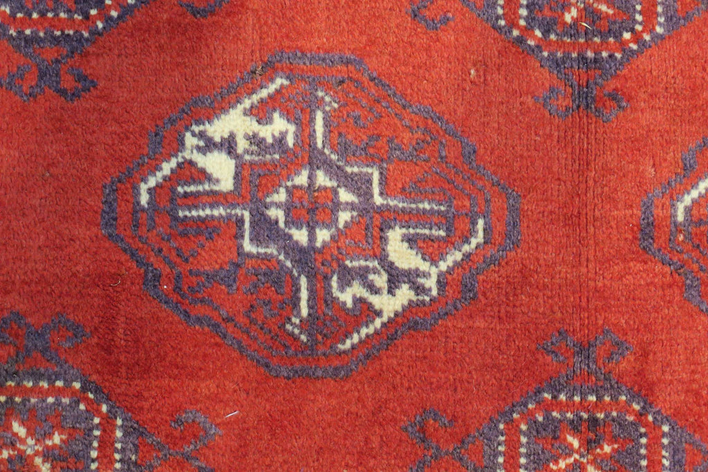 6' 4" x 9' 1" Persian Turkeman Rug image 2