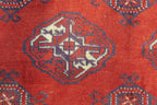 6' 4" x 9' 1" Persian Turkeman Rug image 2