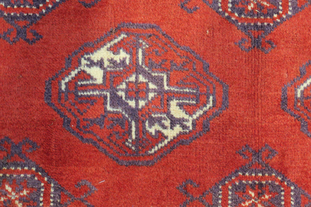 6' 4" x 9' 1" Persian Turkeman Rug image 2