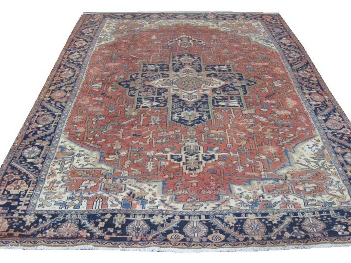 9' 6" x 12' 1" Persian Heriz Rug image 0