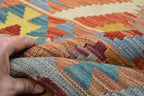 6' 8" x 9' 9" India Kilim Rug image 11
