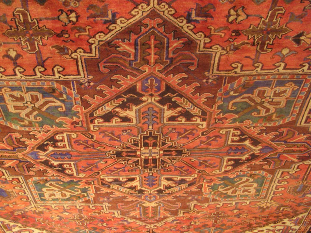 8' 3" x 10' 9" Persian Heriz Rug image 10
