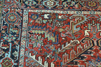 6' 6" x 9' 5" Persian Heriz Rug image 9