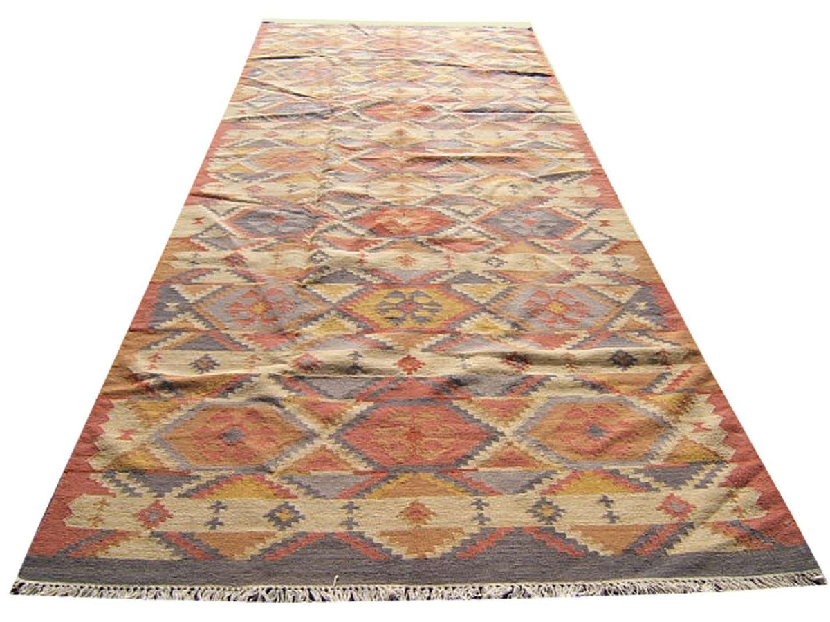 6' 0" x 14' 4" India Kilim Rug image 1