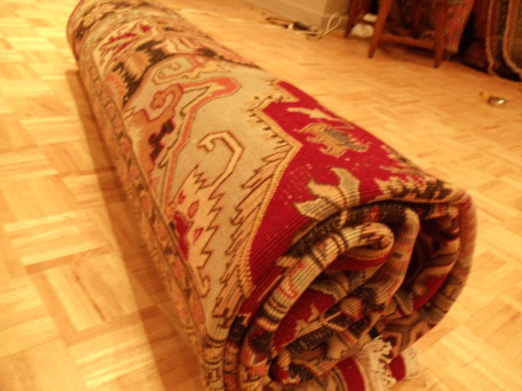 9' 4" x 13' 2" Persian Heriz Rug image 11