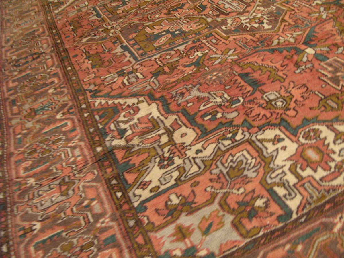 8' 1" x 11' 0" Persian Heriz Rug image 6