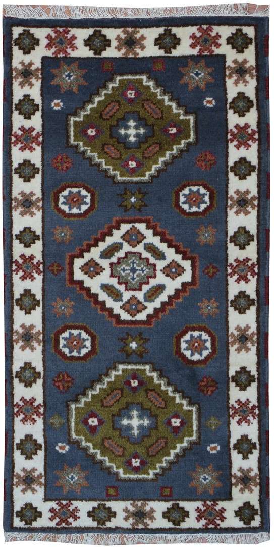 2' 0" x 4' 0" India Kazak Rug image 0