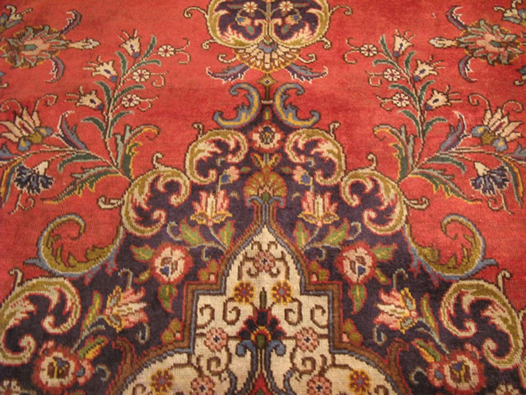 9' 1" x 15' 5" Persian Tabriz Rug image 5
