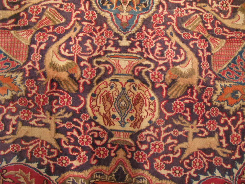 9' 7" x 12' 9" Persian Kashmar Rug image 7
