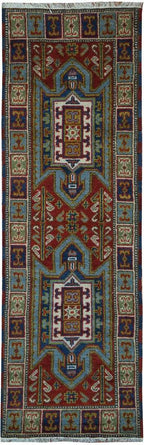 2' 0" x 6' 6" India Kazak Runner image 0