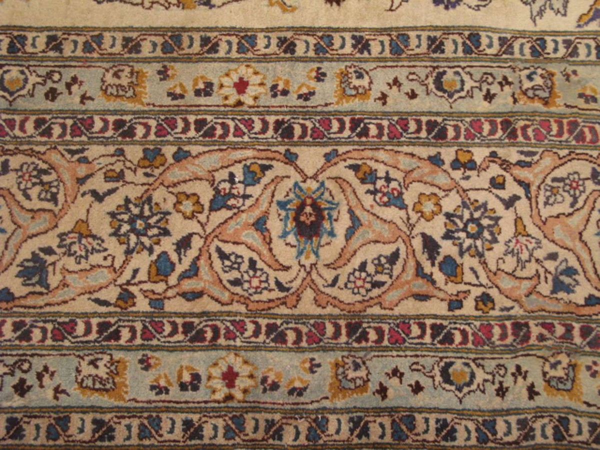 11' 4" x 13' 1" Persian Mashhad Rug image 10