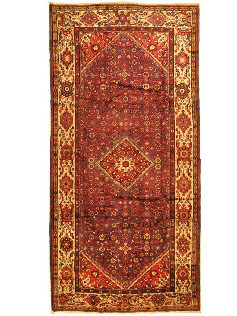 5' 2" x 10' 8" Vintage Hosseinabad Rug image 0