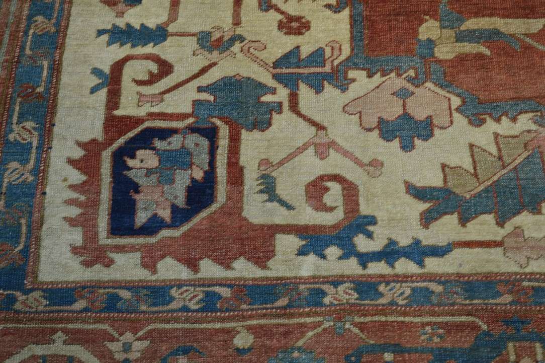 9' 4" x 13' 2" Persian Serapi Rug image 6