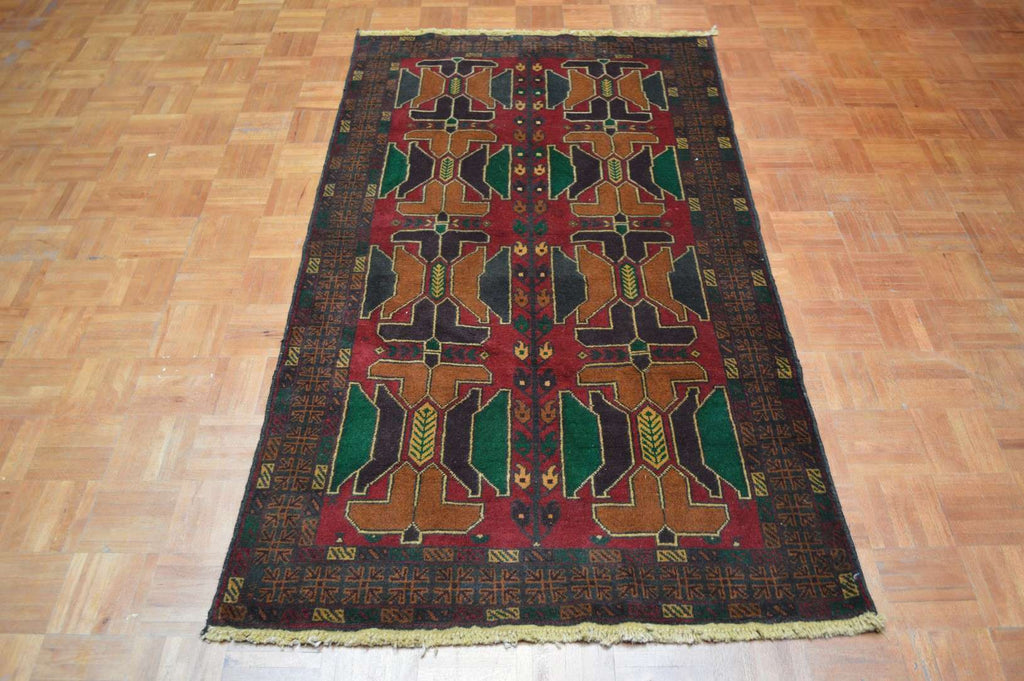 3' 5" x 6' 4" Afghanistan Belouch Rug image 1