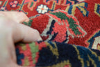 4' 1" x 6' 0" India Heriz Rug image 10