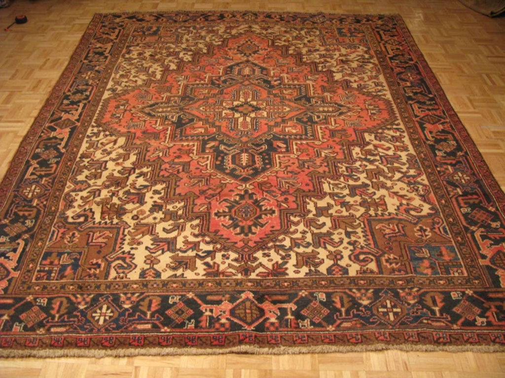 8' 1" x 10' 2" Persian Heriz Rug image 1
