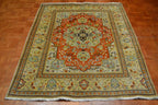 4' 8" x 6' 4" Persian Tabriz Rug image 1