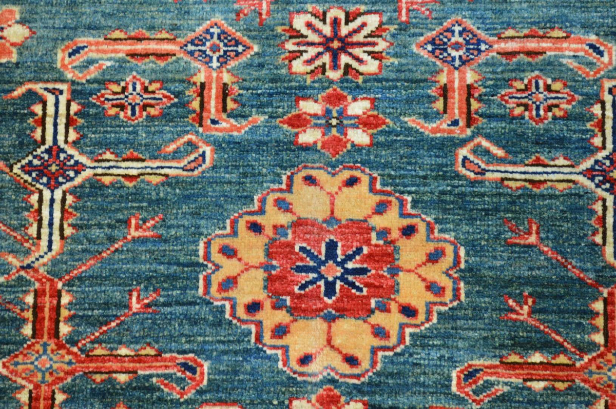 4' 0" x 5' 4" Pakistan Kazak Rug image 7