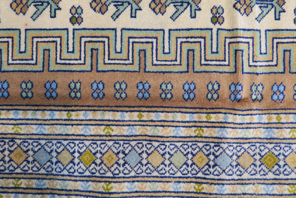 4' 2" x 5' 2" Persian Turkeman Rug image 6