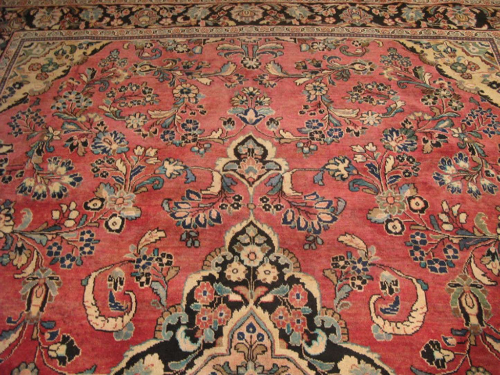 9' 0" x 12' 0" Persian Sarouk Rug image 8