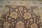 7' 6" x 8' 4" India Sultanabad Square Rug image 9