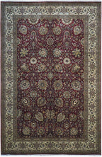 6' 1" x 9' 3" India Agra Rug image 0