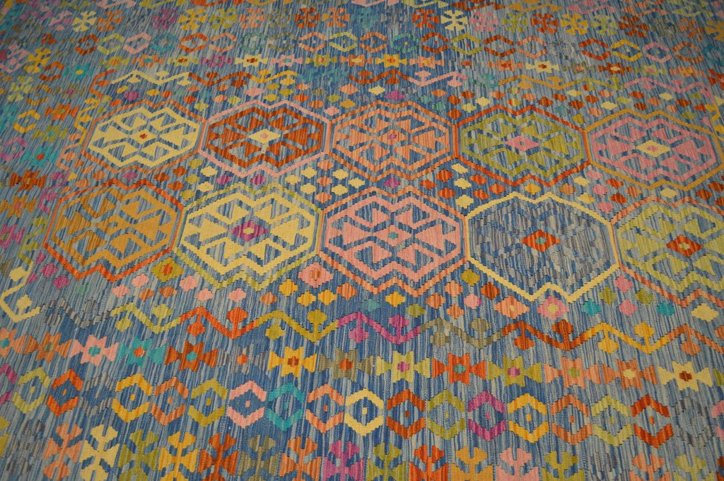 6' 8" x 9' 7" India Kilim Rug image 10