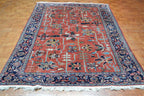 5' 9" x 9' 0" India Heriz Rug image 1