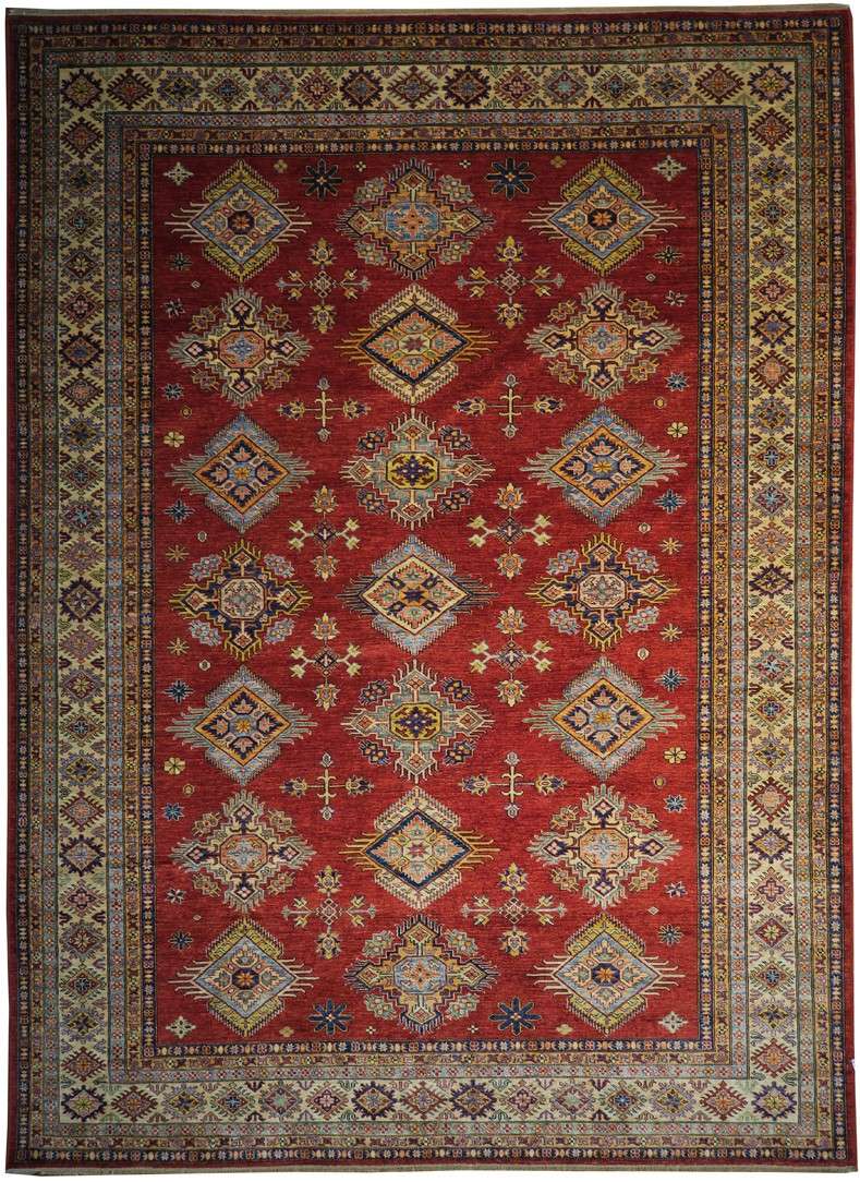 9' 0" x 12' 3" Pakistan Kazak Rug image 0