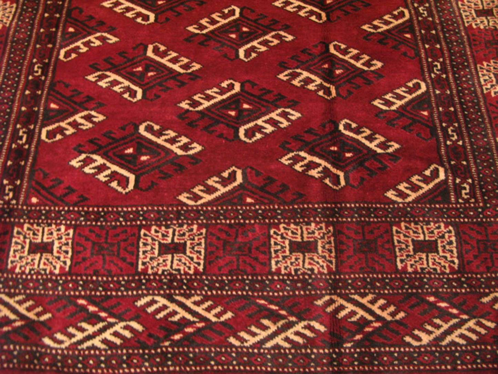 4' 3" x 6' 4" Persian Turkmen Rug image 4
