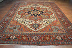 9' 8" x 13' 7" India Serapi Rug image 1