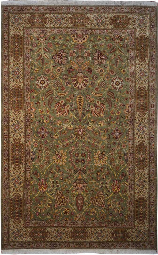 5' 9" x 9' 4" India Sultanabad Rug image 0