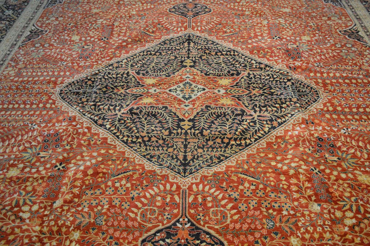 12' 1" x 17' 7" Pakistan Mogul Rug image 8