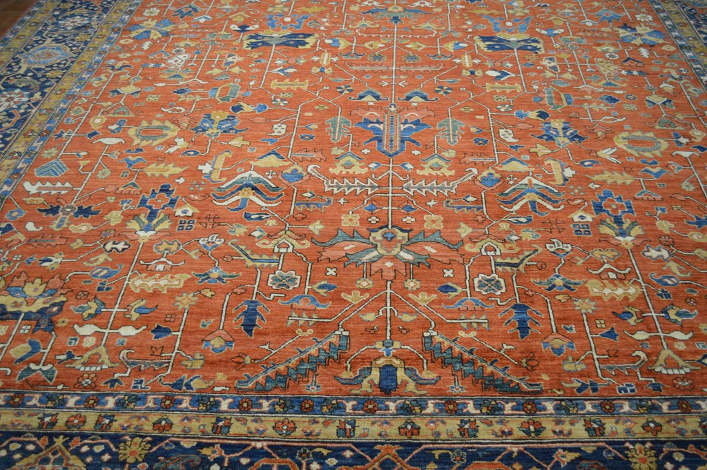 11' 8" x 19' 8" Pakistan Serapi Rug image 3