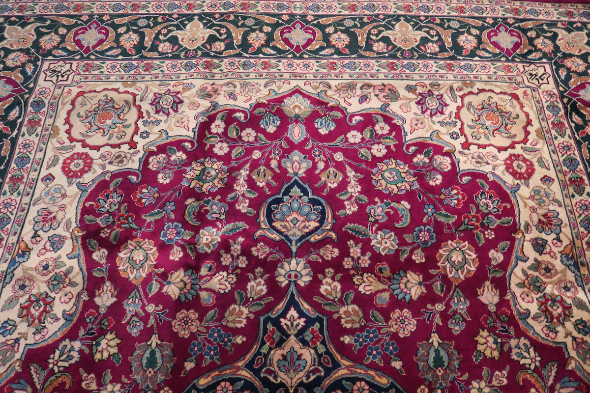 8' 2" x 10' 7" Persian Tabriz Rug image 10