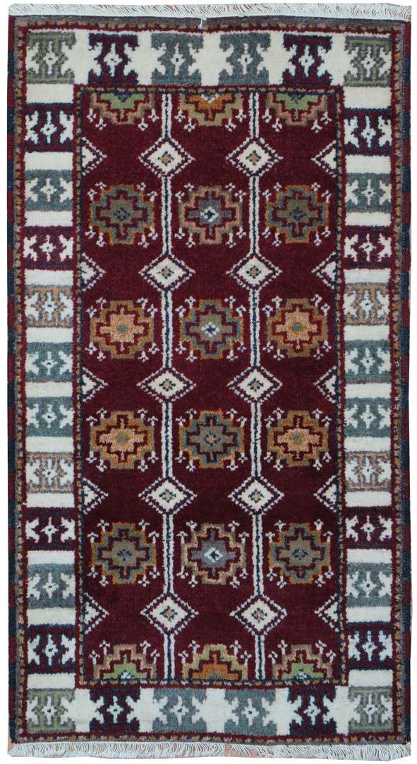 2' 0" x 4' 0" India Kazak Rug image 0