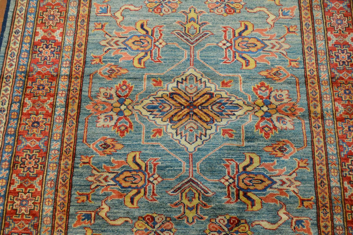 4' 0" x 6' 1" Pakistan Kazak Rug image 1
