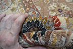 8' 9" x 11' 8" India Agra Rug image 11