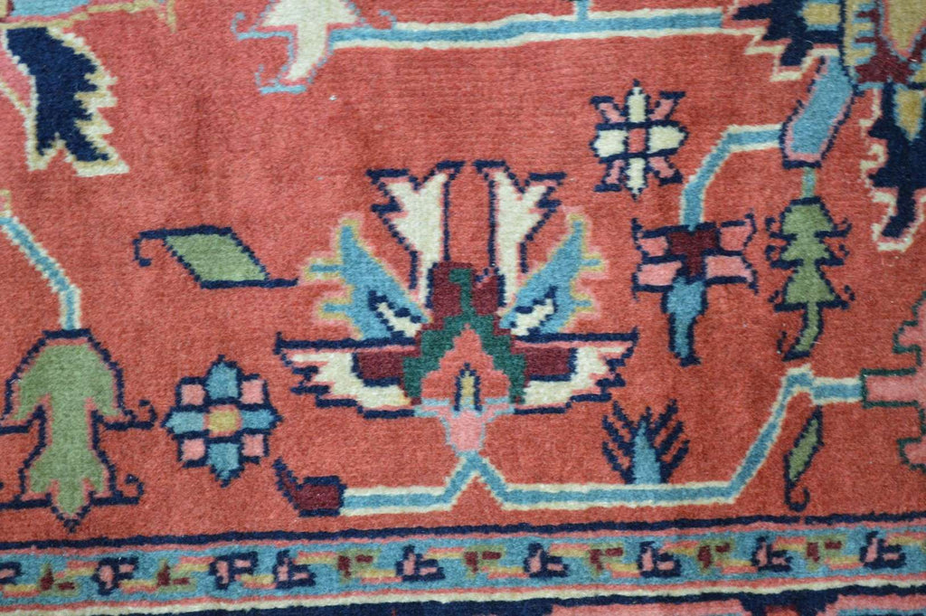 5' 9" x 9' 0" India Heriz Rug image 7